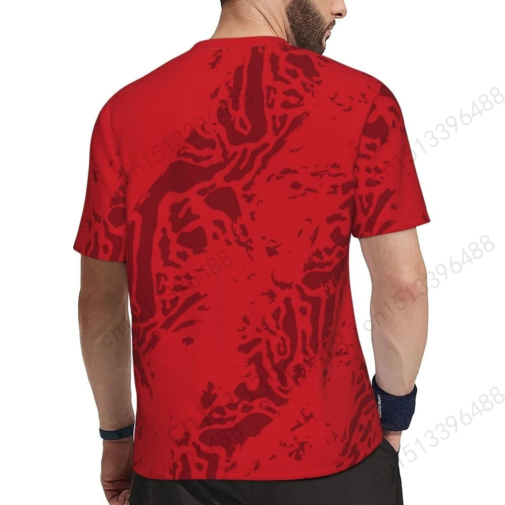 Kurdistan Flag 3D Printed T Shirt Men Summer Short-sleeved Mesh T-shirt For Running Bike Tennis Fitness Fans