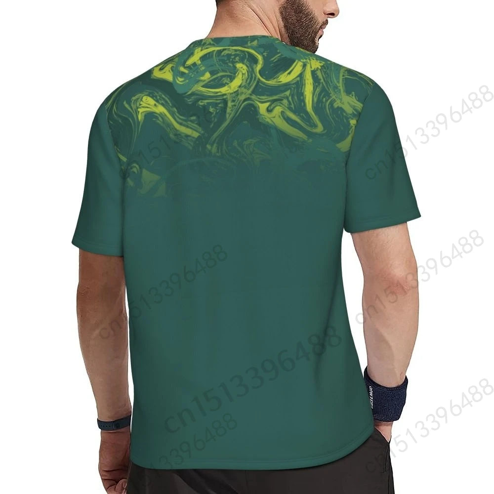 Kurdistan Flag 3D Printed T Shirt Men Summer Short-sleeved Mesh T-shirt For Running Bike Tennis Fitness Fans
