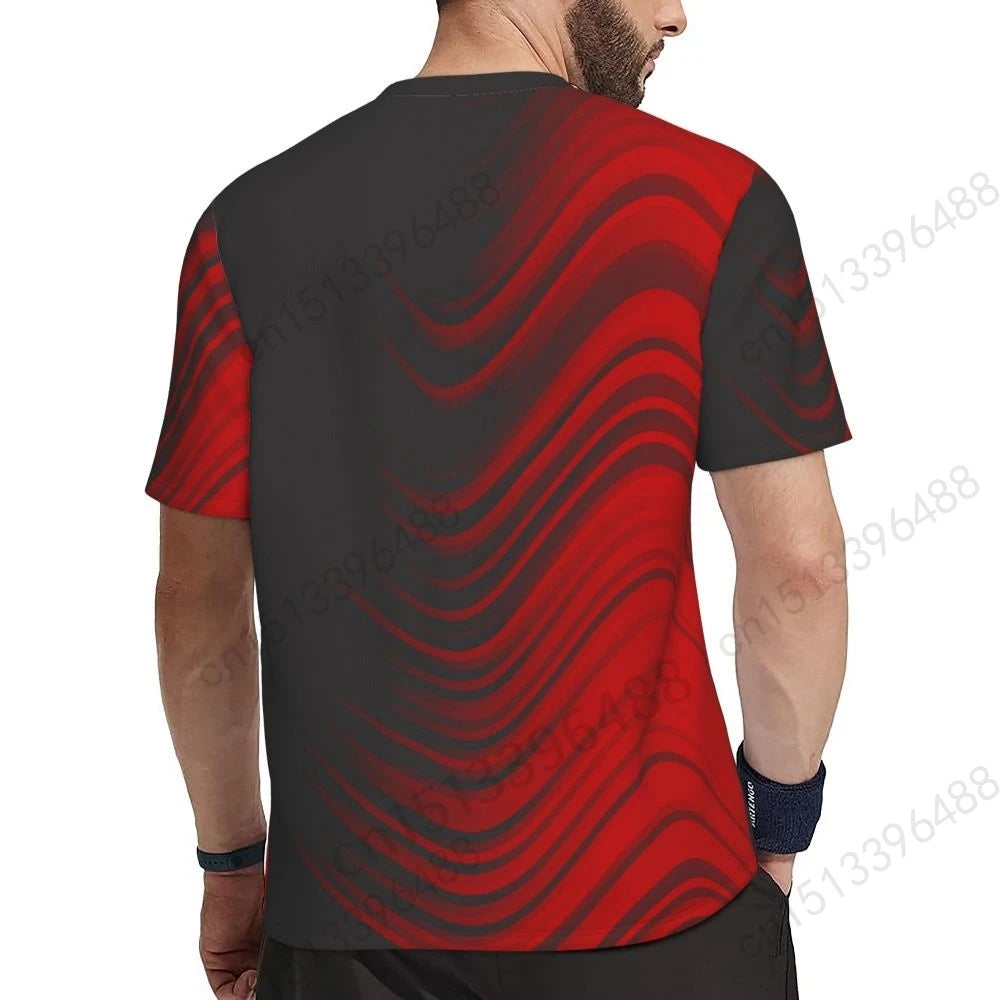 Kurdistan Flag 3D Printed T Shirt Men Summer Short-sleeved Mesh T-shirt For Running Bike Tennis Fitness Fans