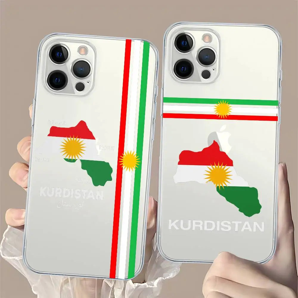 Kurdistan Flag COOL Logo For iPhone 17 Air 16 Pro Max 15 14 13 12 11 Plus phone Case