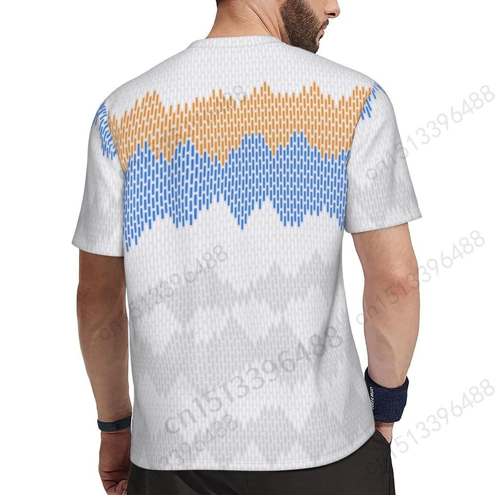 Kurdistan Flag 3D Printed T Shirt Men Summer Short-sleeved Mesh T-shirt For Running Bike Tennis Fitness Fans