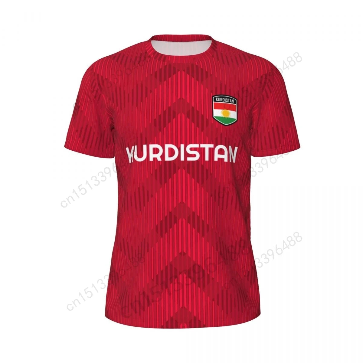 Kurdistan Flag 3D Printed T Shirt Men Summer Short-sleeved Mesh T-shirt For Running Bike Tennis Fitness Fans
