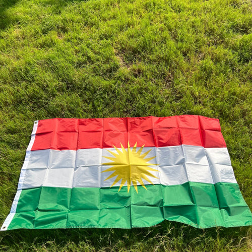 Kurdish flag  90*150cm Kurdistan Flag Hanging Polyester Kurdish Flag and Bannes Home Decoration flag